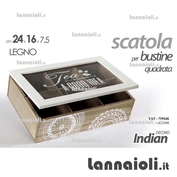 SCATOLA PORTA BUSTINE THE LEGNO 